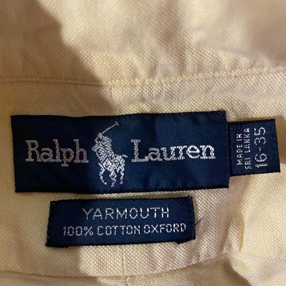 Ralph Lauren Yarmouth 100% Cotton Oxford Shirt, Men’s 16-35 - Picture 4 of 6
